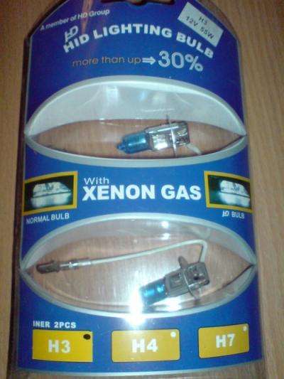Xenon gázas H3 halogén izzópár +50%