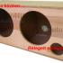 2x35 liter reflex autóhifi szubláda 25 cm szubnak, Autóhifi ikerláda