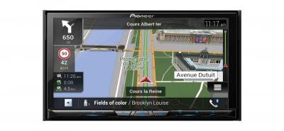 Pioneer 2DIN navigációs multimédia, wifi-vel, Motoros kijelzővel