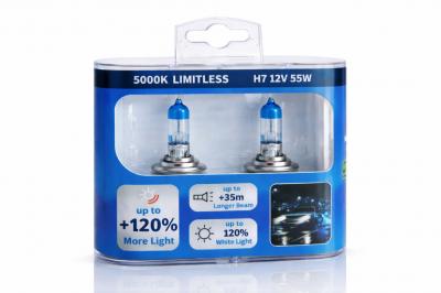 Limitless H7 +120% Maximum fényerő, Maximum fehér