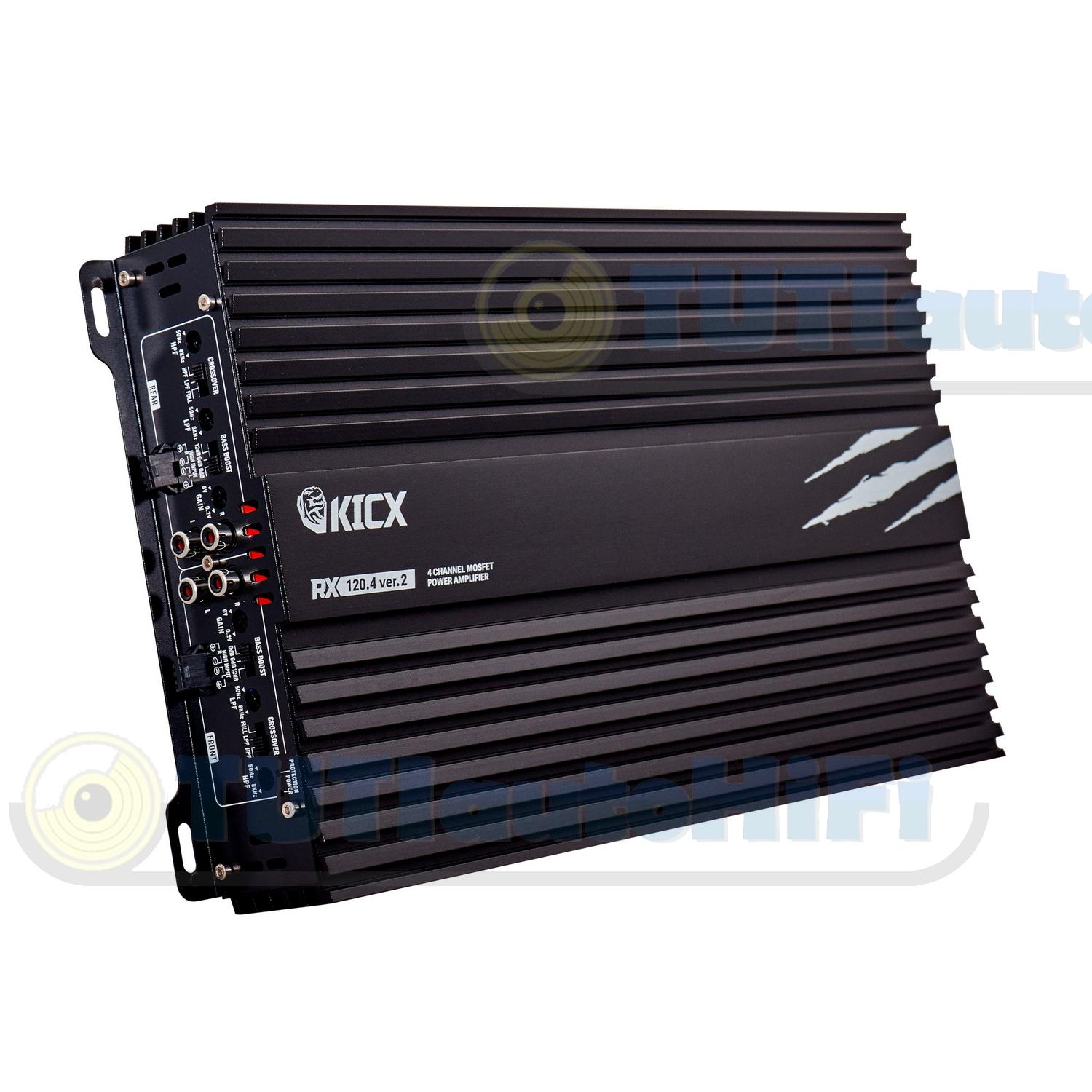 Kicx RX 4.120,Kicx RX4.120,Kicx 4 csatornás autóhifi erősítő - Tutihifi.hu
