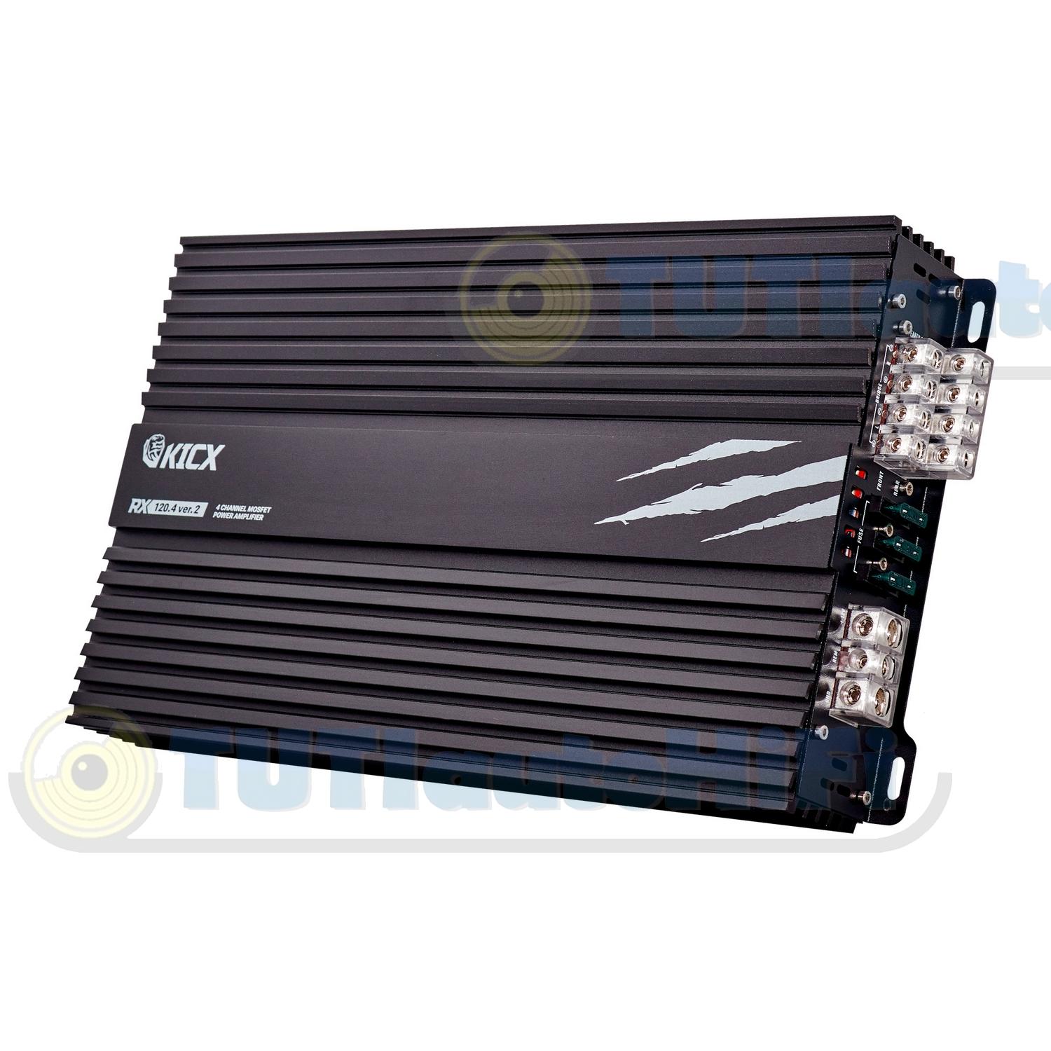 Kicx RX 4.120,Kicx RX4.120,Kicx 4 csatornás autóhifi erősítő - Tutihifi.hu