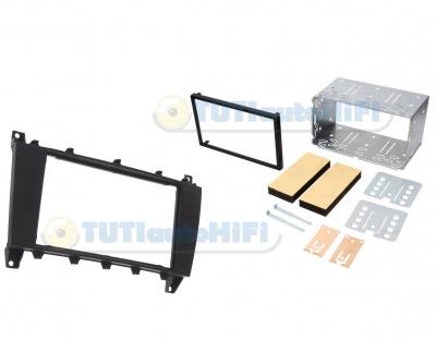 Mercedes C-class 2004-2007 2 DIN keret szett