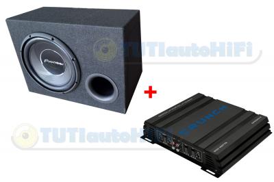 Pioneer reflex szubláda CRUNCH erősítővel