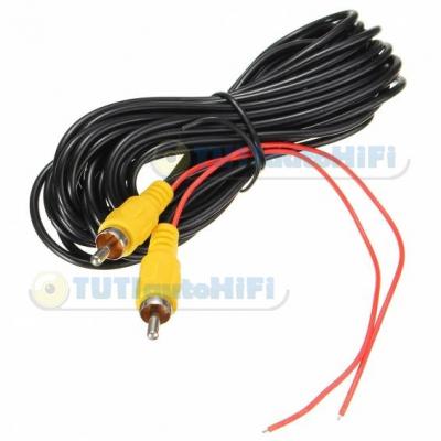 Tolatókamera kábel RCA dugóval 5 méter